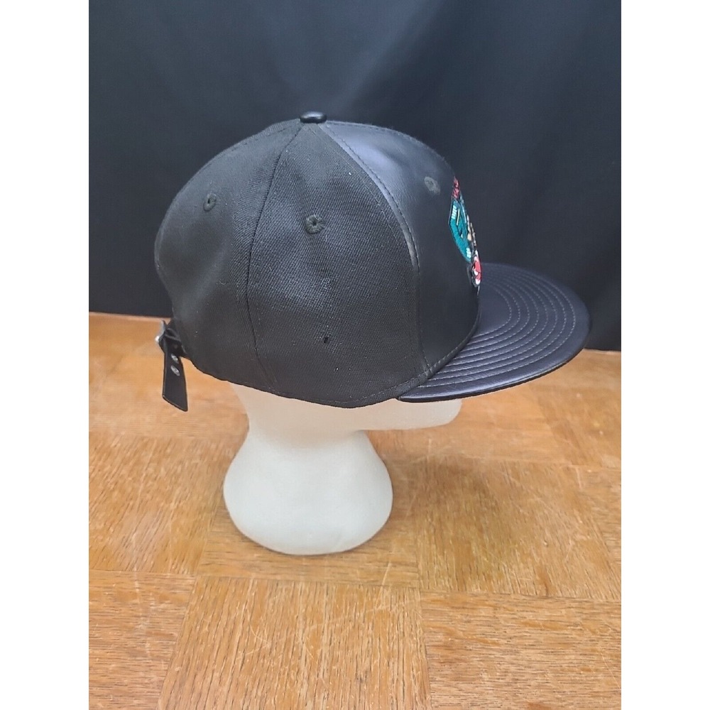 New Era‎ Retro Vancouver Grizzlies Leather Front Strapback Hat Sz M/L - Used - Picture 3 of 10